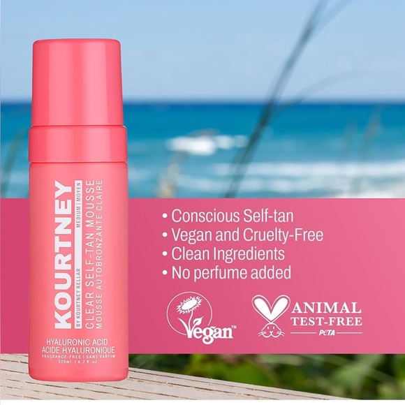 Kourtney Clear Self-Tan Mousse Medium and Mitt - Picture 3 of 6